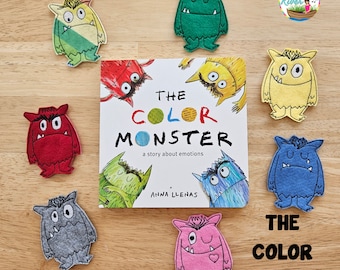 Marionetas de dedo Monstruo de Colores para educación preescolar y jardín de infantes, regalo para maestros, abuelos, niños, mamá y papá.