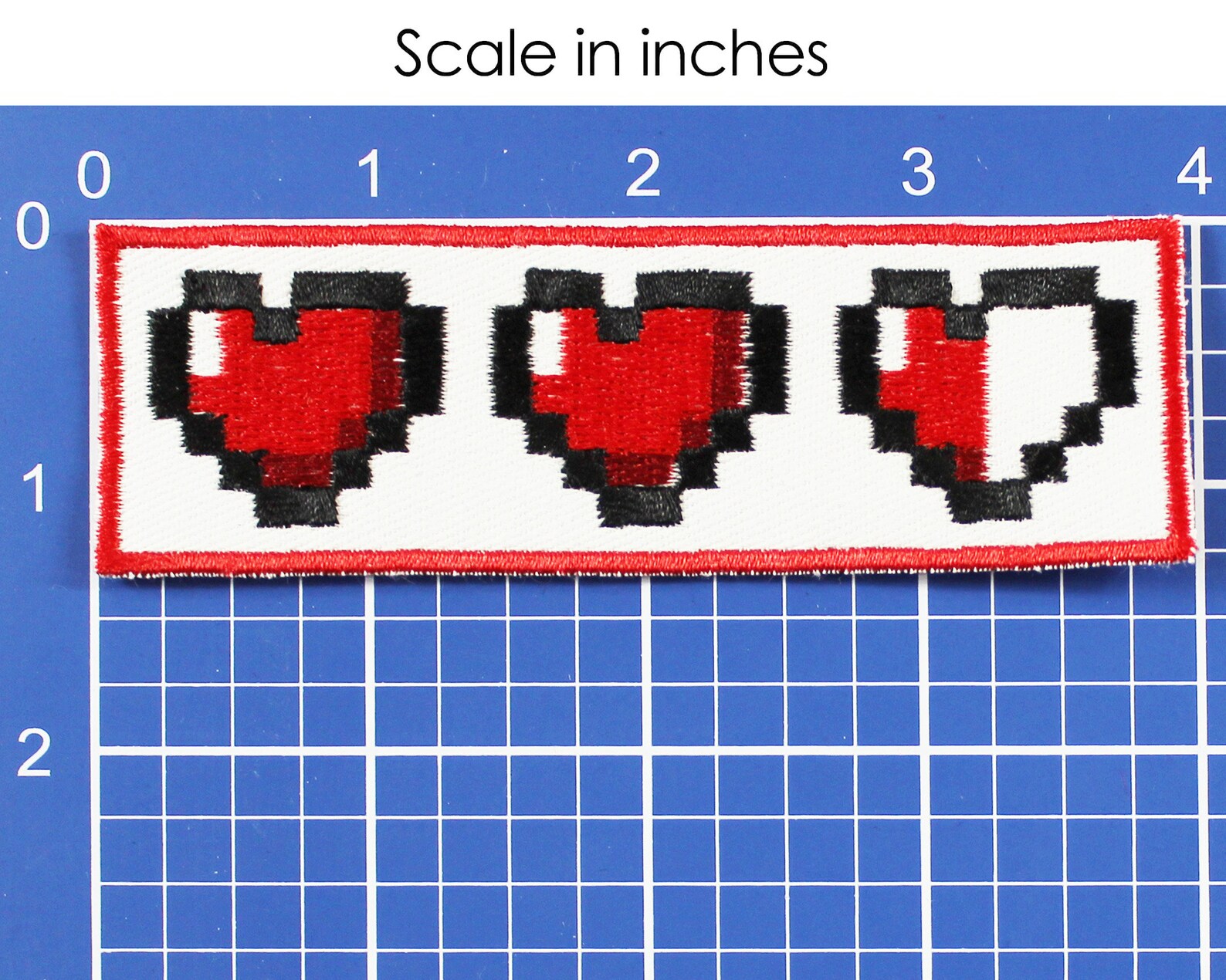 8 Bit HP Heart Patch Made in USA 1.5 X 4 Retro | Etsy