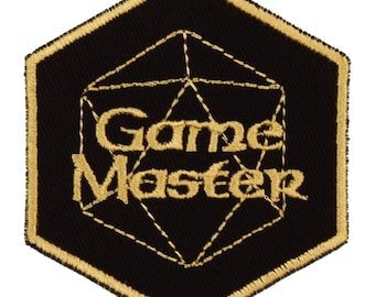 Game Master Patch – Made in USA – 2.5"x 3"Rpg Class Patch – D&D Patch – DnD Patches – DM Patch – Dungeon Master Patch – GM Patch