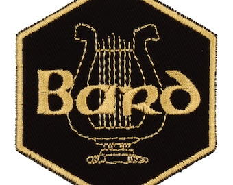 Toppa da bardo – Made in USA – Toppa di classe RPG 2,5" x 3" – Toppa D&D – Toppe DnD – Toppa per giochi da tavolo – Regali per giocatori – Regali sotto i 10