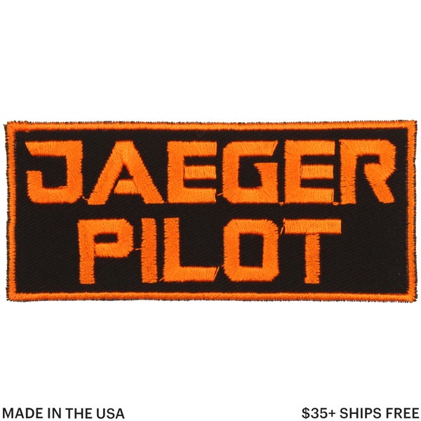 Jaeger Pilot Aufnäher – Made in USA – 10 x 1.75 Zoll Jaeger Aufnäher – Mecha Aufnäher – Riesiger Roboter Aufnäher – Rucksack Aufnäher – Geeky Aufnäher – Nerd Aufnäher