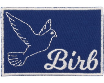 Birb Patch – Made in USA – 3" x 2" Bird Badge
