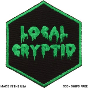 Local Cryptid Patch – Made in USA – 2.5" x 3" Eldritch Horror Patch – Creepy Friend Patch – Gifts Under 10 –Patch for Jacket –Backpack Patch