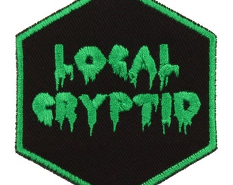 Local Cryptid Patch – Made in USA – 2.5" x 3" Eldritch Horror Patch – Creepy Friend Patch – Gifts Under 10 –Patch for Jacket –Backpack Patch