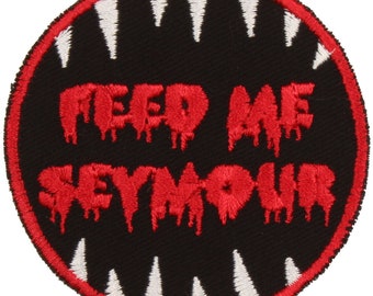 Feed Me Seymour Patch – Made in USA – 2.5" Musical Patches – Musical Geek Embroidered Patch – I'm Hungry Patch – Theater Geek Patch