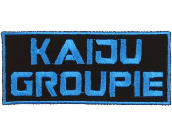 Kaiju Groupie Patch – Made in USA – 4" x 1.75" Kaiju Patch – Monster Patch – Geeky Patch – Nerd Patch – Nerdy Patch – Patches for Jackets