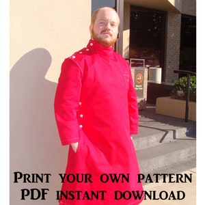 Howie Lab Coat Pattern – Horrible Lab Coat – Digital Download PDF Doctor Coat Pattern – Mad Scientist Costume Pattern – Mad Scientist Coat
