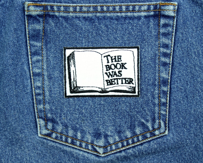 The Book Was Better Patch Made in USA 2 x 3 Book Etsy