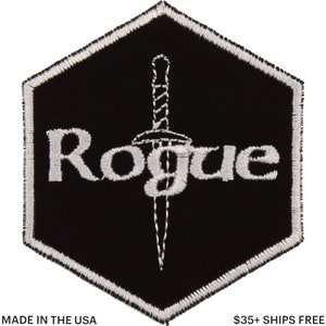 Rogue Patch – Made in USA – 2.5" x 3" RPG Class Patch – D&D Patch – DnD Patches – Tabletop Gaming Patch – Gifts for Gamers – Gifts Under 10