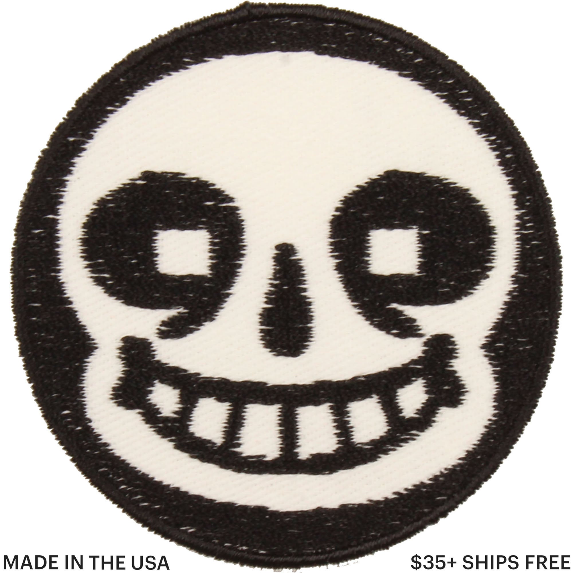 Skull Patches for Clothing, Punk Patches Black and White, Horror Iron on  Patches, Diy Clothes Sewing Vest Jacket 
