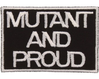 Naszywka Mutant and Proud – Wyprodukowano w USA – Naszywka komiksowa 2" x 3" – Naszywka Mutant – Naszywka Pride – Naszywka komiksowa – Prezenty dla miłośników komiksów