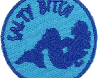Salty Bitch Patch – Made in USA – 2.5" Salty Mermaid Patch – Salty Patch – Patch for Jacket –Backpack Patch –Mermaid Gifts –Gift for Mermaid