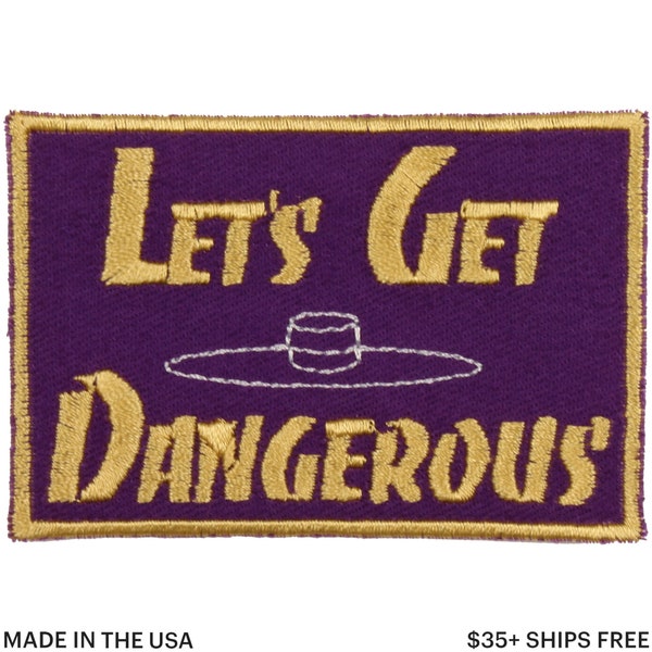 Let's Get Dangerous Patch – Made in USA – 3" x 2" 90s Nostalgia Patch – 90s Cartoons Patches – Patches for Jackets – Patches for Jeans