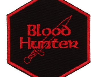 Blood Hunter Patch – Made in USA – 2.5" x 3" RPG Class Patch – D&D Patch – DnD Patches – Tabletop Gaming Patch – Gifts for Gamers