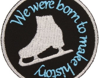 We Were Born To Make History Patch – Made in USA – 3" Anime Patch – Ice Skating Patch – Fandom Patch – YOI Patch – Yaoi Patch
