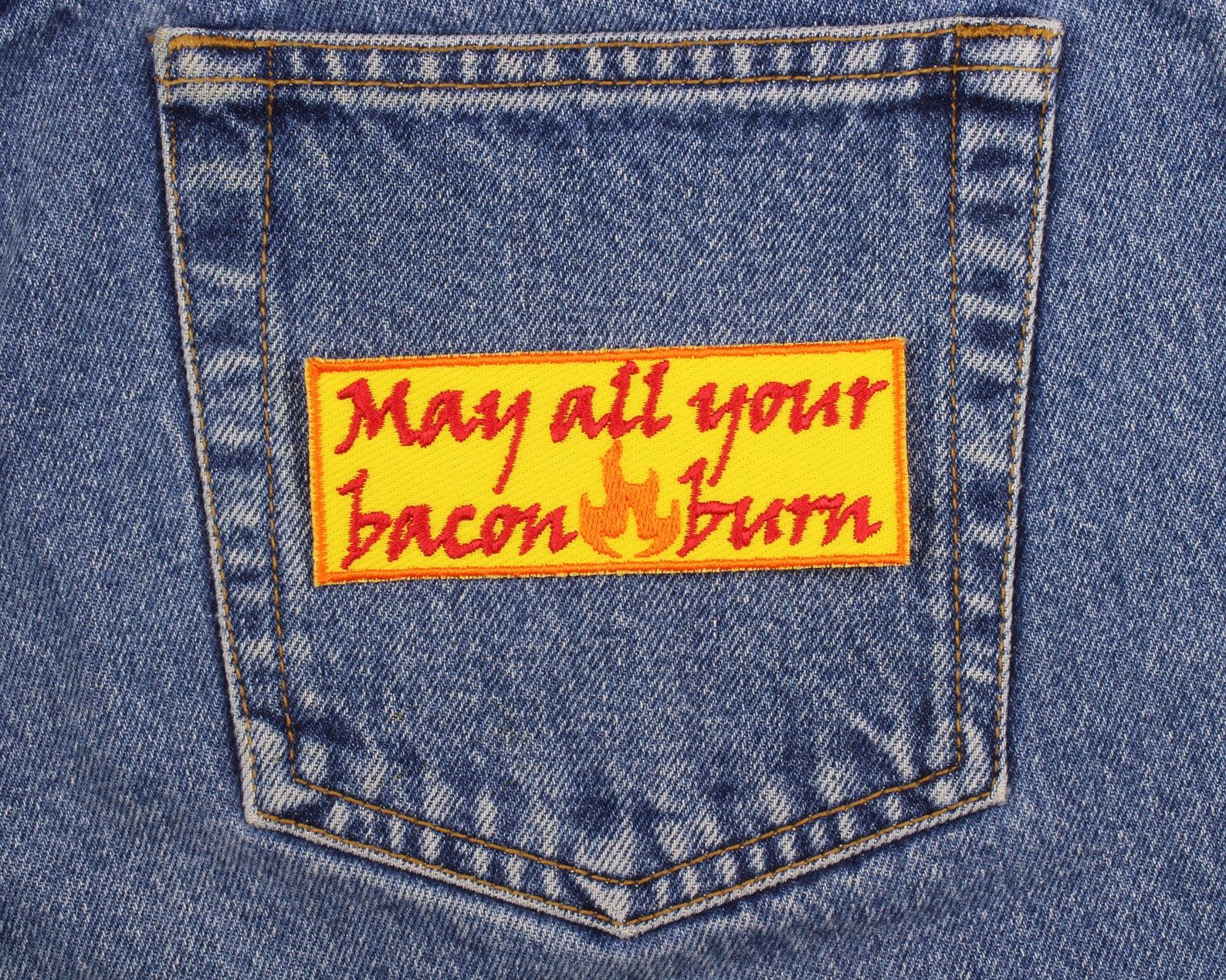 May All Your Bacon Burn Patch Made in USA 4 X Etsy