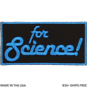 Voor Science Patch – Made in USA – 4&quot; x 2&quot; Mad Scientist Patch – Patches voor jassen – Rugzakpatches – Patch voor jeans – Cadeau voor leraar