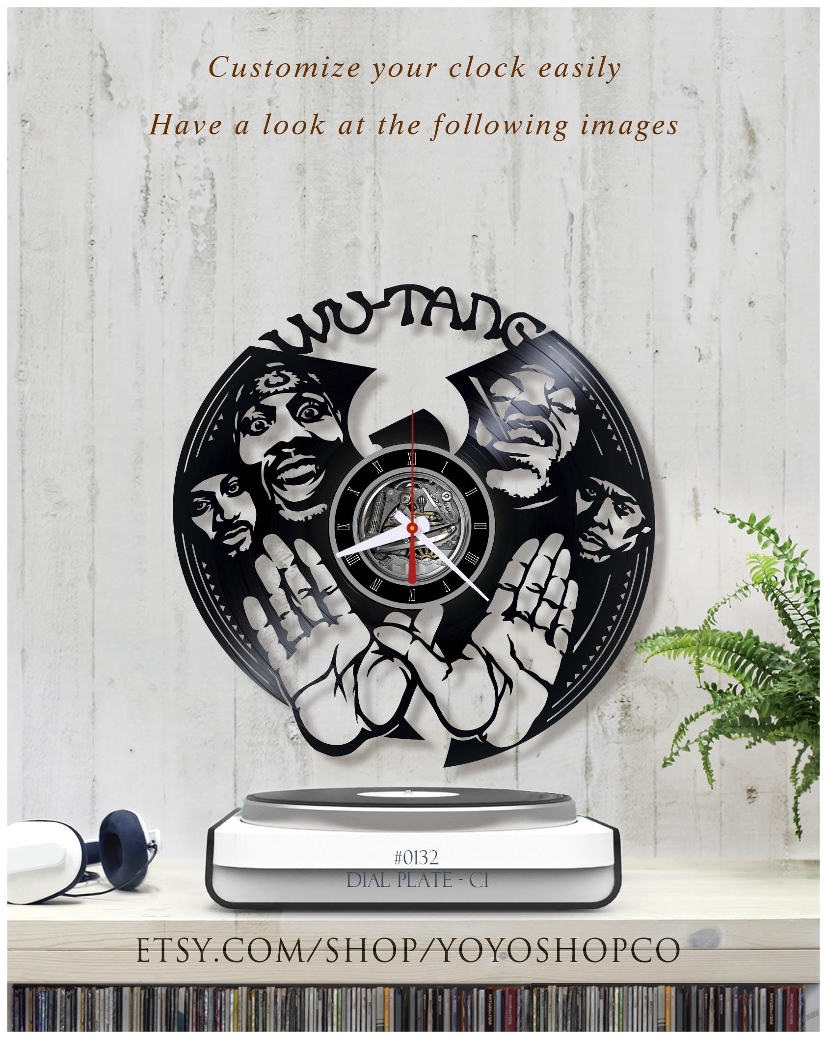 WuTang Clan vinyl clock. Wall clock. Vinyl record clock for Etsy