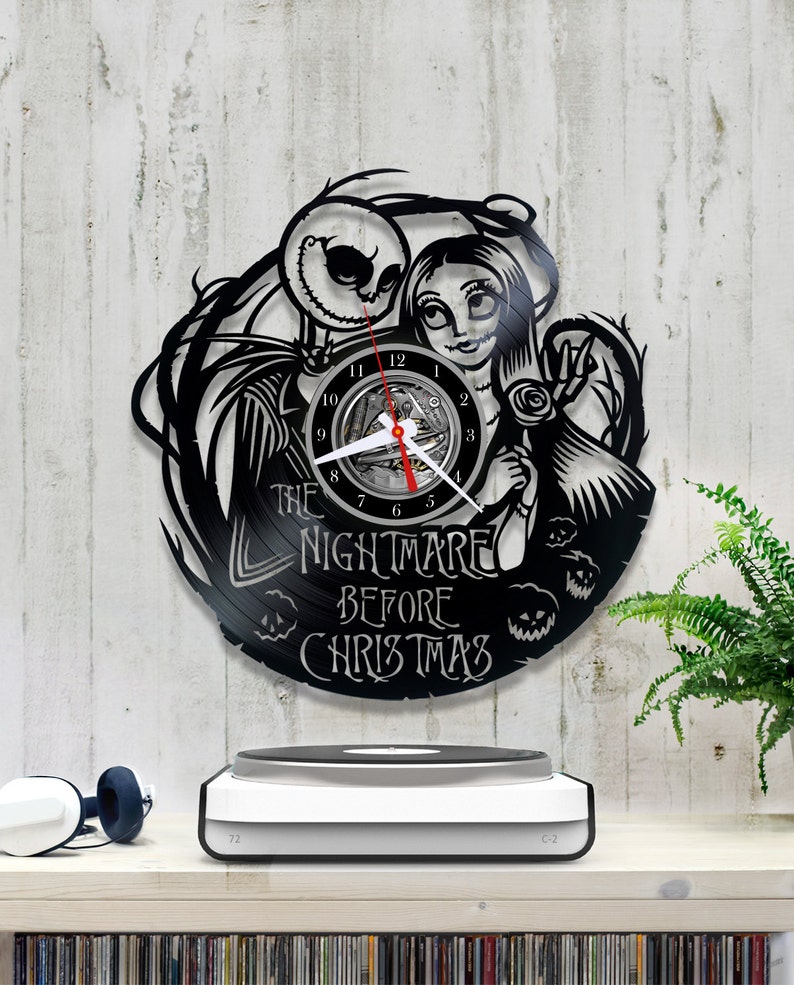 Nightmare Before Christmas Vinyl Clock/Jack Skellington Clock Etsy