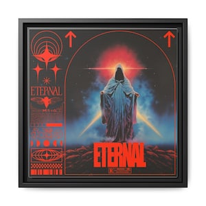 Eternal Canvas, stampa artistica da parete, decorazione da parete incorniciata, tela opaca, dipinto multicolore, regalo per la casa