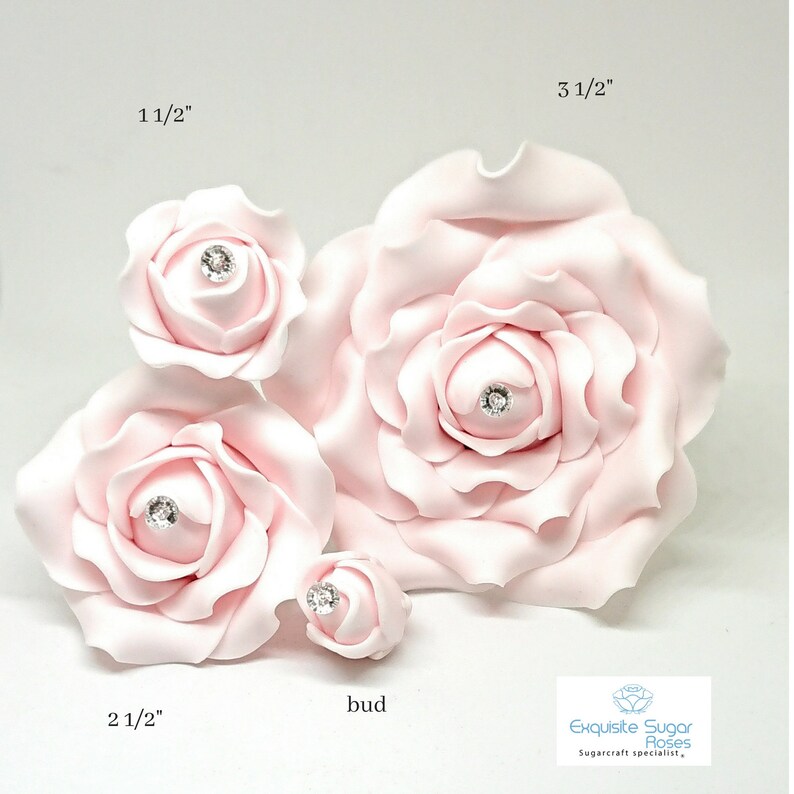 SUGAR ROSE FLOWERS Wedding Cake Birthday Cake Topper Etsy UK