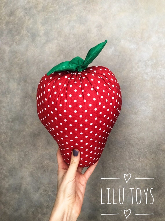 strawberry shaped pillow