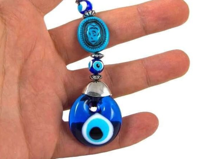 70% off Evil eye keychain - gift for her - Souvenir lucky gift - gift from Turkey - Turquoise Evil Eye Keychain - Car Protection Charm