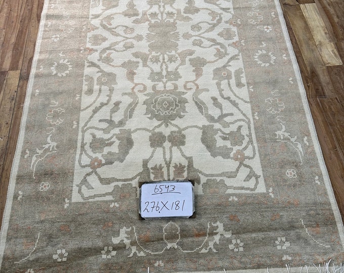 70% off 5.10 x 9.1 Ft/Unique Handmade Natural dyed Afghan Fine Oushak Wool rug Nomadic Home Decor LivingRoom Rug