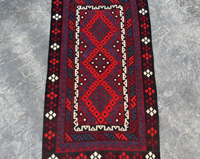 70% off Handmade Tribal Afghan kilim rug | Wool home decor kilim rug