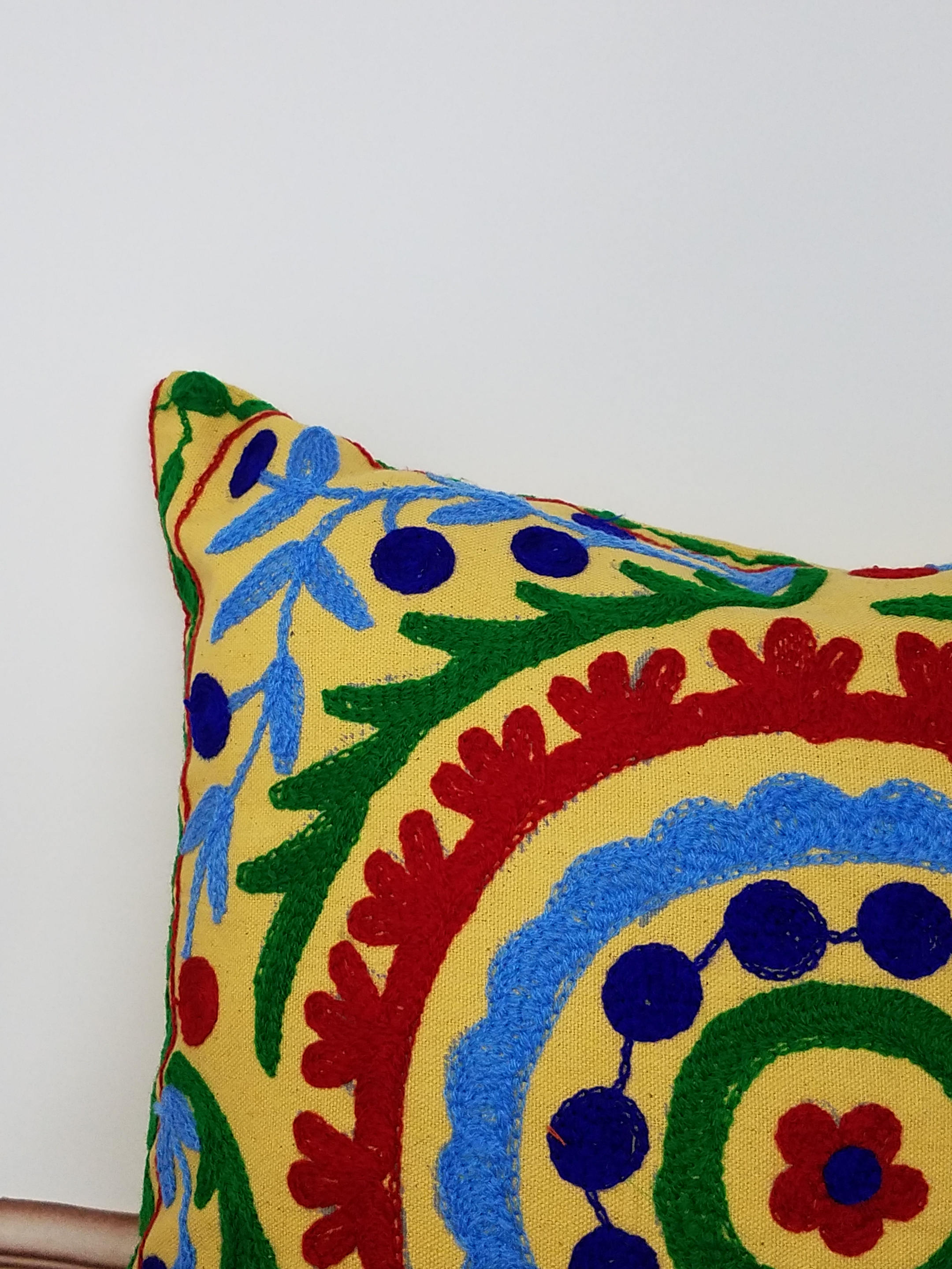 Beautiful Embroidered Decorative pillow cover/ handmade pillow cover
