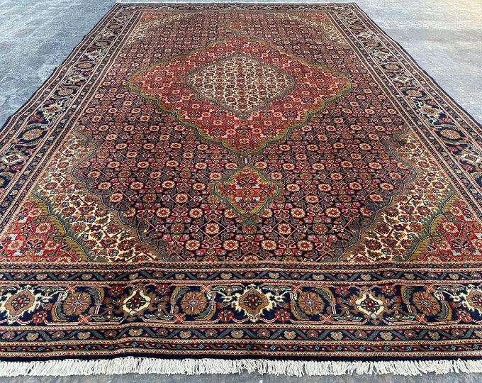 70% off Hand knotted Fine Tabriz Style Area rug -Rug for Living room