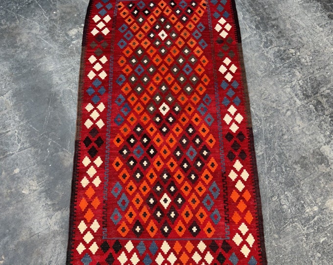 70% off Handwoven Afghan Tribal kilim rug - Wool kilim rug for bedroom