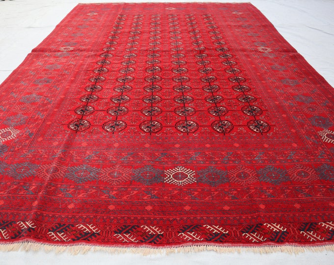 70% off 6.5 x 9. Ft /vintage Afghan MorGol dizine Baluch Handmade Rug -  Tribal Large Area wool rug/ Home Decore Pattern LivingRoom Rug