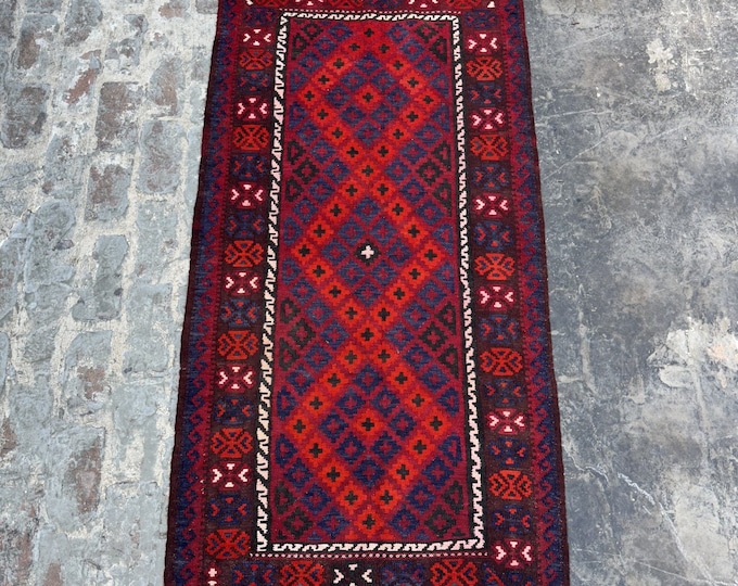 Tribal afghan rug kilim | Traditional wool kilim rug