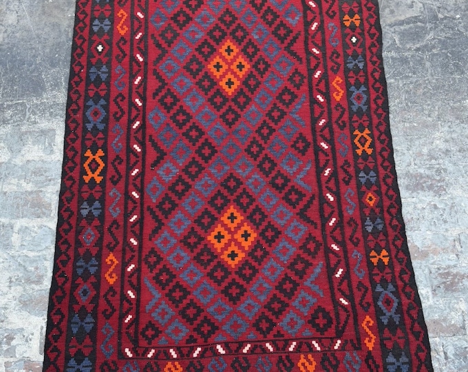 70% off whimsical Afghan Rug kilim | Handmade Tribal Kilim rug | Rugs for bedroom