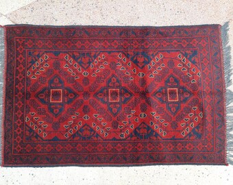 Handmade tribal Wool Khal Mohammadi rug - 2'5 x 4'0