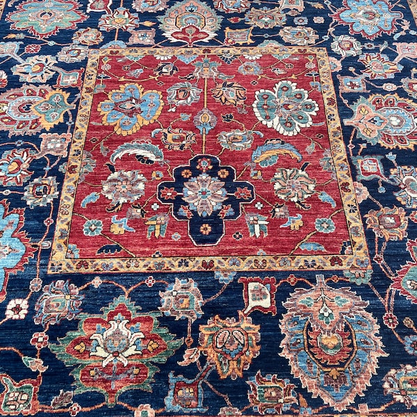 Antique Rug 7x7 Square Etsy