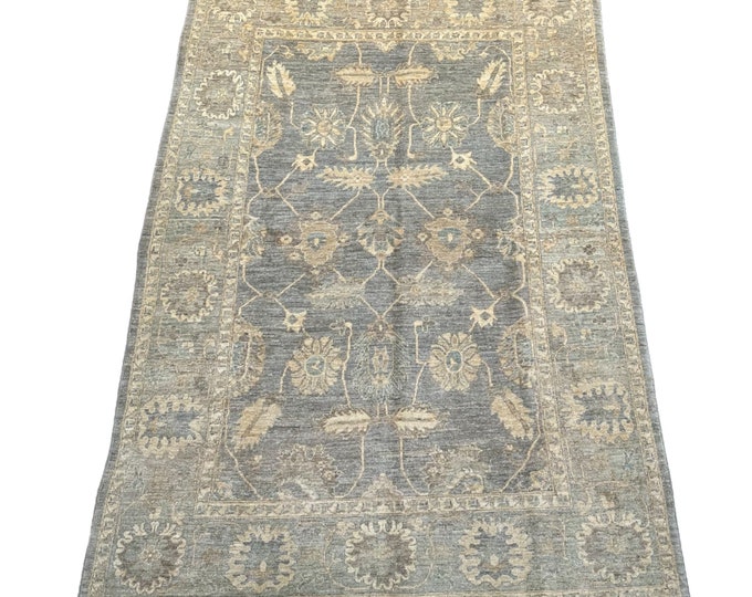 70% off 6x8 Gray Oushak hand knotted wool rug - Living room rug - Dining Table rug - Rug for bedrood