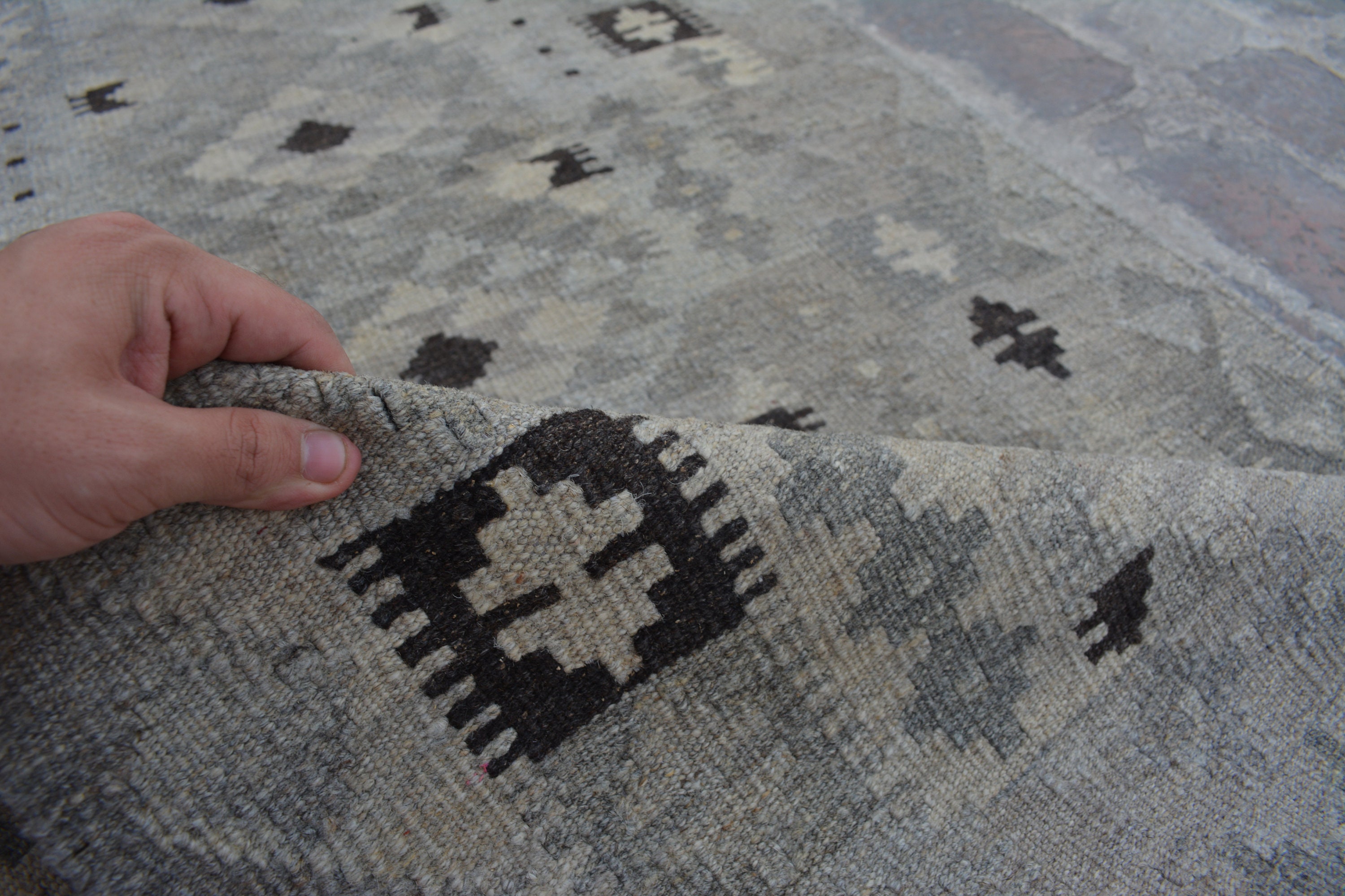 Large Afghan Ghalmori neutral kilim rug decorative rug kilim runner