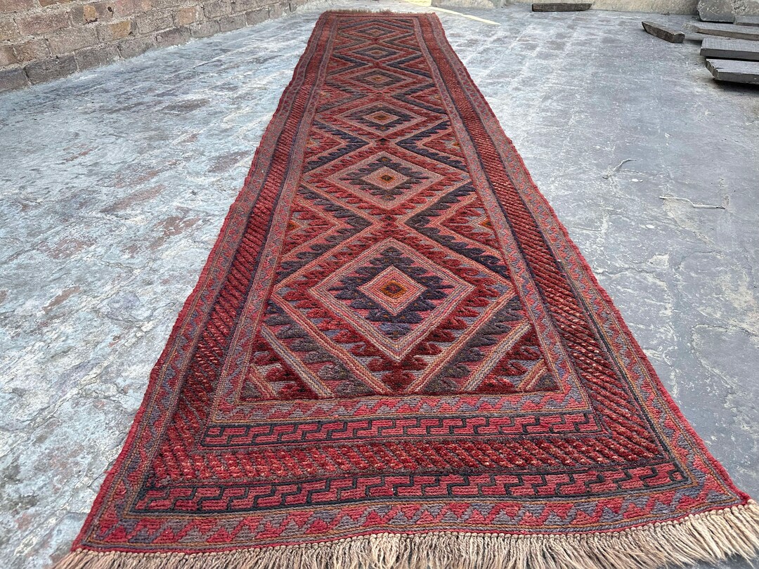 70% off 2.6 X 12.0 Ft/ Super Fine Afghan Vintage Mishwani Afghan ...