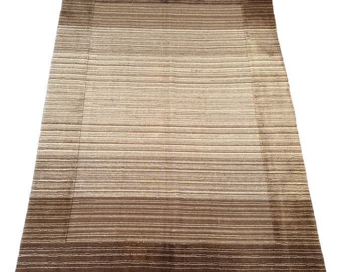 70% off Hand knotted Afghan Gabbeh Contemporary wool rug