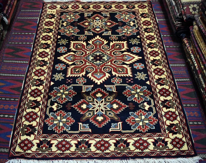 Hand knotted Karghai Afghan rug - Fine Wool Rug - free shipping