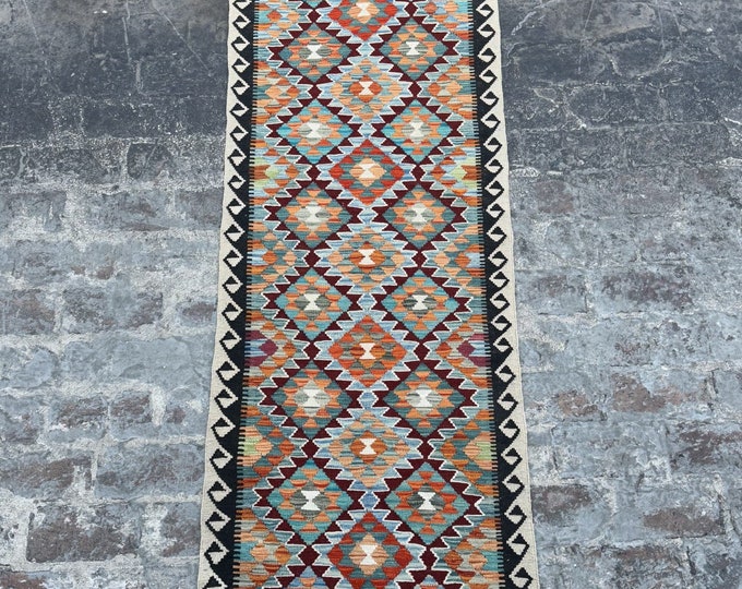 70% off Afghan Kilim rug runner - rug for hallway