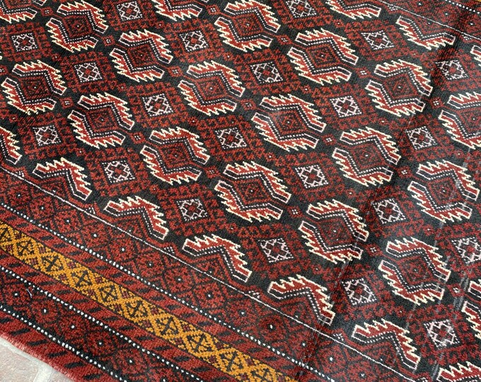 120 x 192 cm Tribal handmade Afghan wool rug - Baluch wool area rug