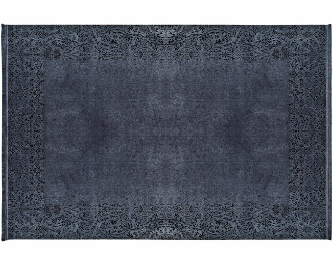 Premium Super soft Antrasit Area rug - Bedroom rug - 7x10 rug - Turkish rug - Elegant color rug - Living room rug