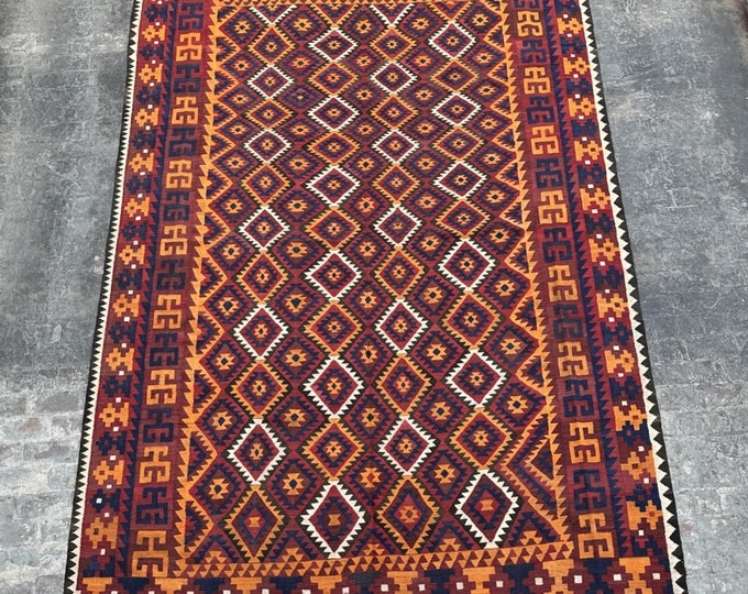 9'8 x 14'10 - Large Afghan Rug | rug kilim for bedroom | Living room rug | Tribal handmade rug