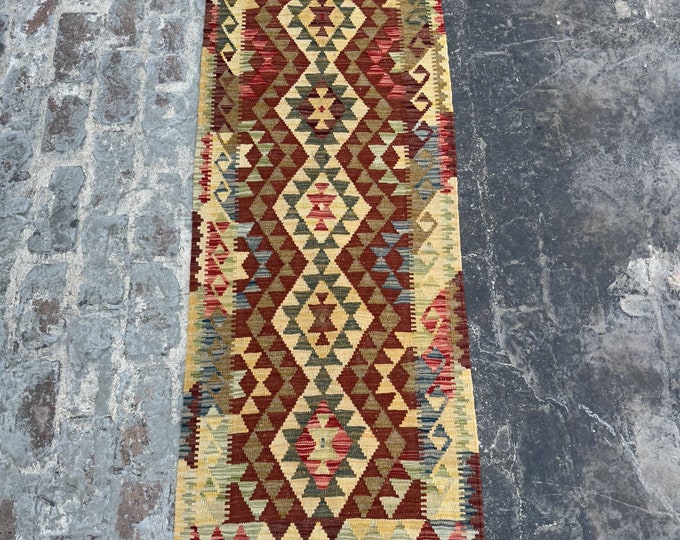 70% off Contemporary Handmade Rug kilim runner