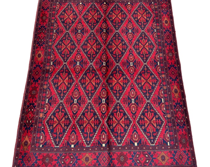 Tribal Afghan Khal Mohammadi Wool rug