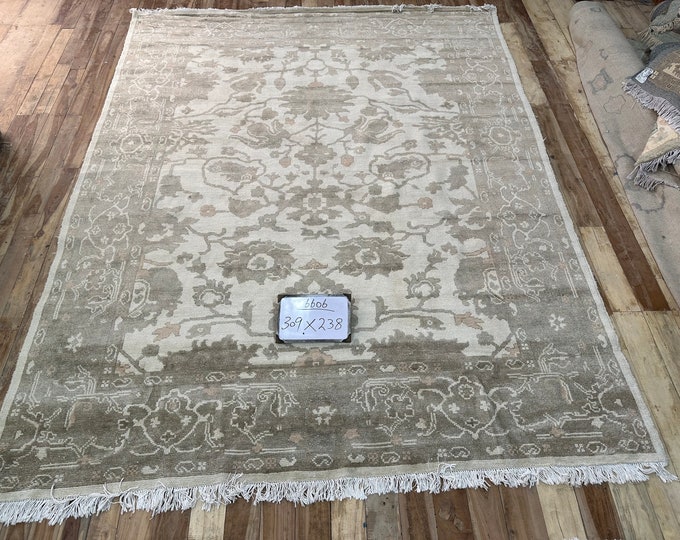 70% off 7.9 x 10.2 Ft/ Handmade Afghan Turkish Dizine Oushak rug - Living room rug - Fine Nomadic rug / Natural Dye Color Wool rug