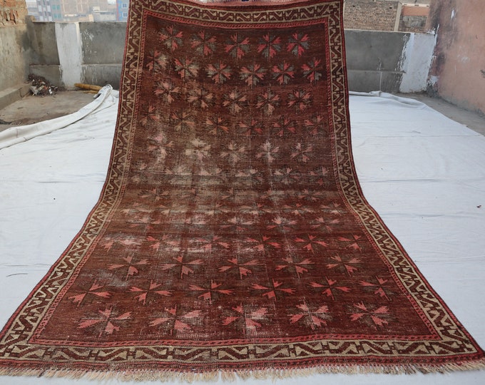 70% off  4.8 x 8.2 Ft/ Afghan Antique 1940s Baluch Taimani Wool Rug - Handmade tribal  afghan Geometric Rug Natural Dye Color Fine Rug